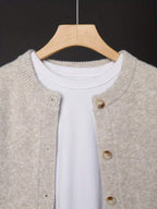 Women's Knit Relaxed Fit Button-Front Cardigan