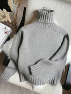 Women's Knit Relaxed Fit Turtleneck Sweater