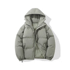 Women's Oversized Zip-Up Hooded Puffer Jacket