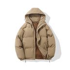 Women's Oversized Zip-Up Hooded Puffer Jacket