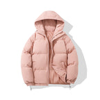 Women's Oversized Zip-Up Hooded Puffer Jacket