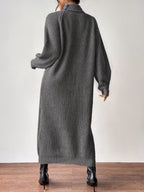 Women's Ribbed Relaxed Fit Maxi Sweater Dress