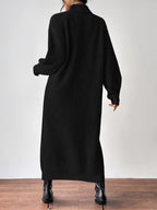 Women's Ribbed Relaxed Fit Maxi Sweater Dress