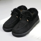 Women's Suede-Look Faux-Fur-Lined Ankle Boots