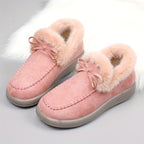 Women's Suede-Look Faux-Fur-Lined Ankle Boots