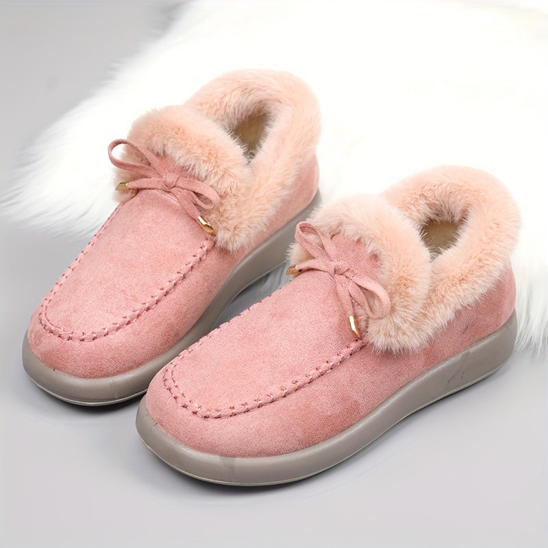 Women's Suede-Look Faux-Fur-Lined Ankle Boots